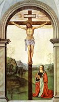 The Pazzi Crucifixion [detail of The Deposition] by Pietro Perugino